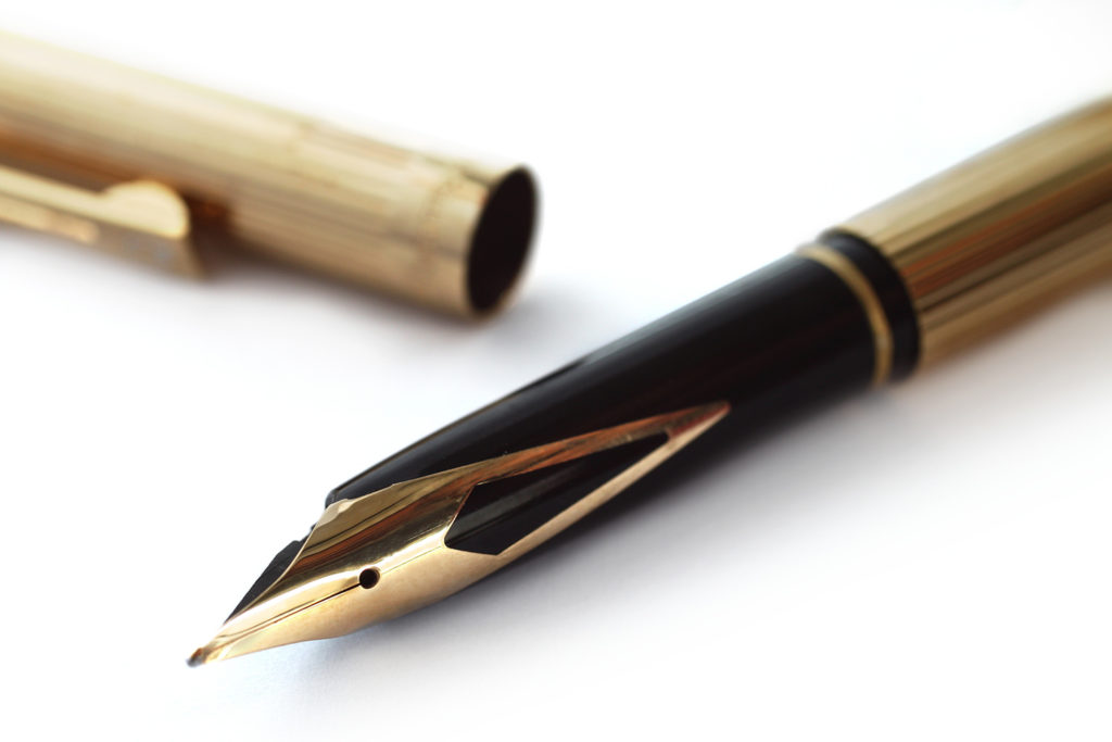 Fountain pen symbolizing legal trust